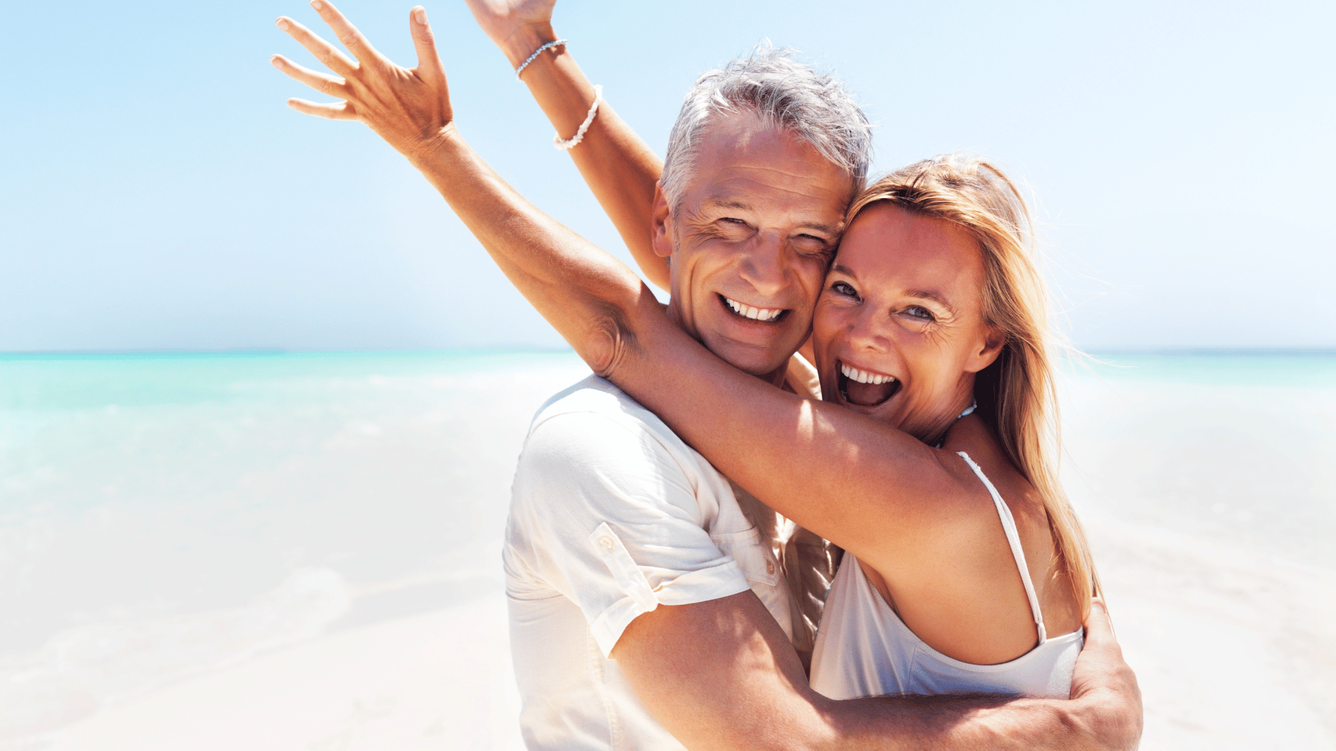 Couple Enjoy Beach after Peptides