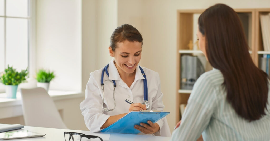consultation with a doctor for peptide therapy